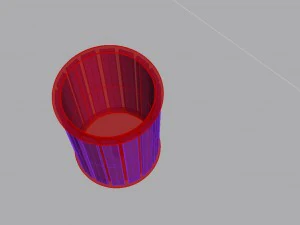 park litter bin 01 3D Model