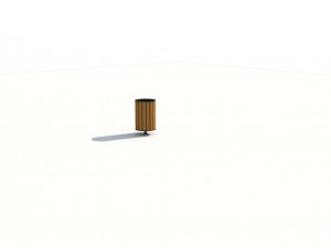park litter bin 01 3D Модель