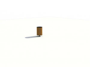 park litter bin 01 3D Model