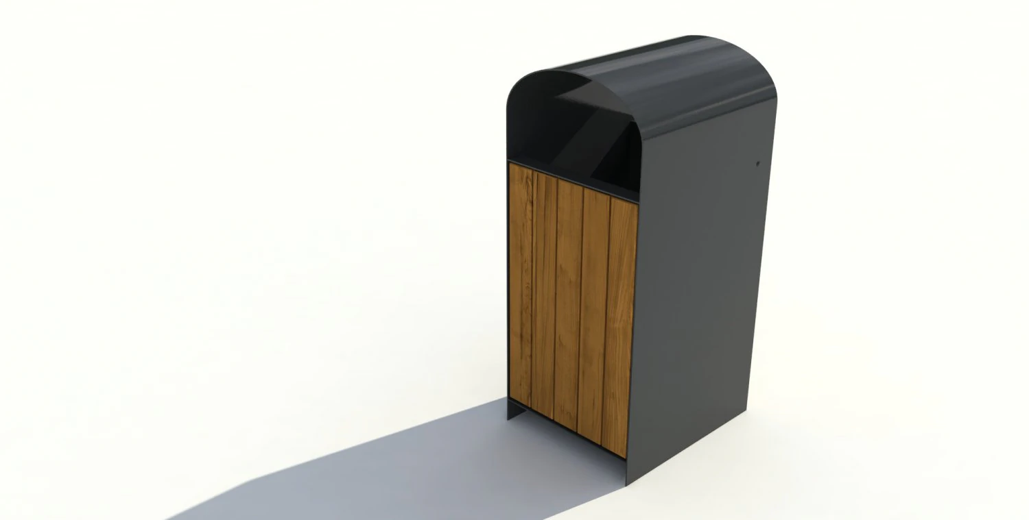 park litter bin 02 3D Model .c4d .max .obj .3ds .fbx .stl .blend 