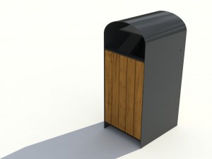 park litter bin 02 3D Model