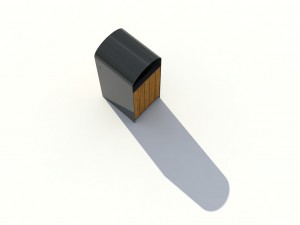 park litter bin 02 Modelo 3D