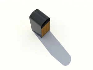 park litter bin 02 3D Model