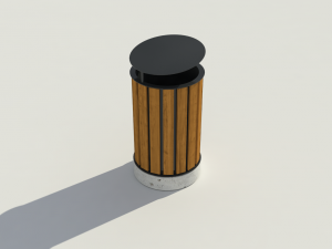 park litter bin 03 3D Model