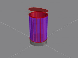 park litter bin 03 Modelo 3D