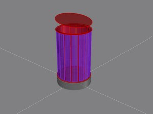 park litter bin 03 Modelo 3D