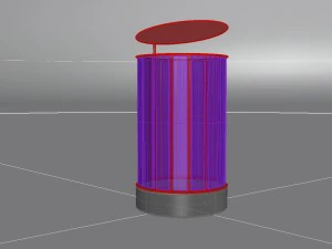 park litter bin 03 3D Model