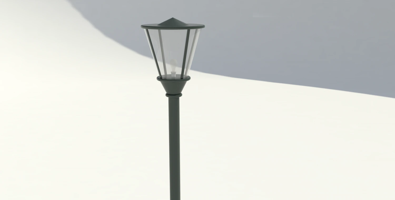 park lamp 01 3D Model .c4d .max .obj .3ds .fbx .stl .blend 