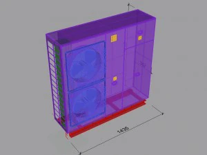 bomba de calor Modelo 3D