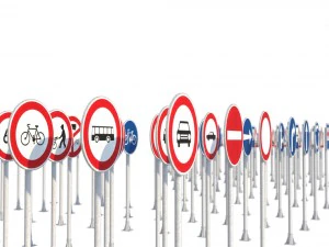 cz traffic signs 3D Model