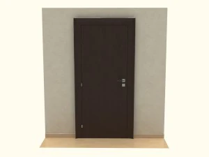 wooden door d01 3D Model