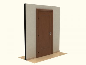 wooden door d02 3D Model