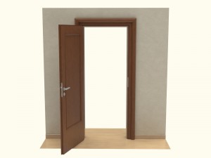 wooden door d02 3Dモデル