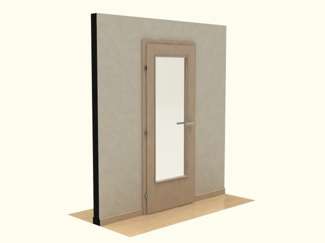 wooden door d03 Model 3D .c4d .max .obj .3ds .fbx .stl .blend 