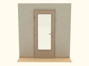 wooden door d03 3D Model