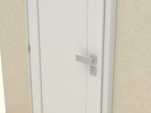 wooden door d04 3D Model