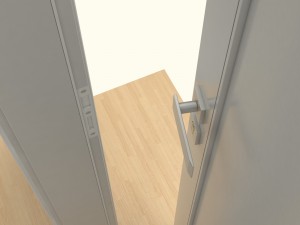 wooden door d04 3D Model