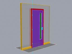 wooden door d05 3Dモデル