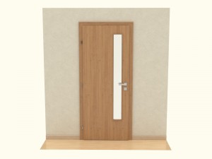 wooden door d05 3Dモデル