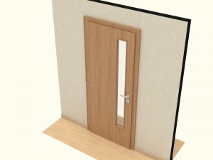 wooden door d05 3Dモデル