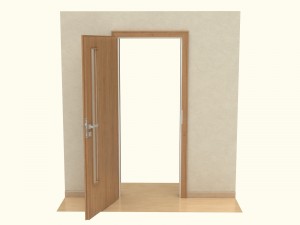 wooden door d05 3Dモデル
