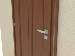 wooden door d06 3D Model