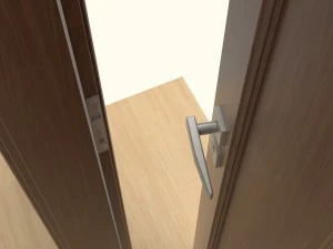 wooden door d06 3D Model