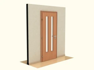 porta de madeira d07 Modelo 3D