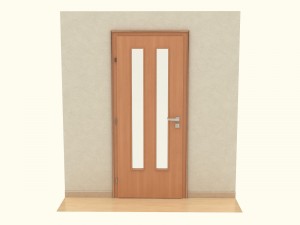 wooden door d07 3D मॉडल