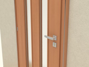 wooden door d07 3D मॉडल