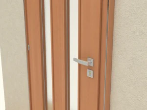 wooden door d07 3D Model