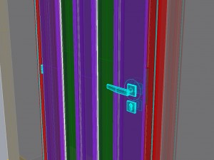 wooden door d07 3D मॉडल