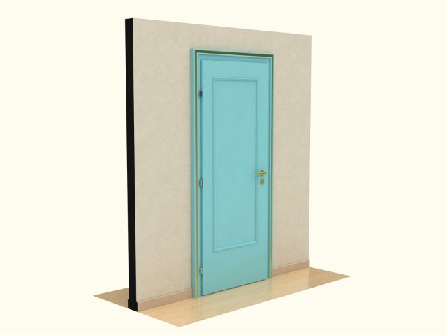 wooden door d08 3D मॉडल .c4d .max .obj .3ds .fbx .stl .blend 