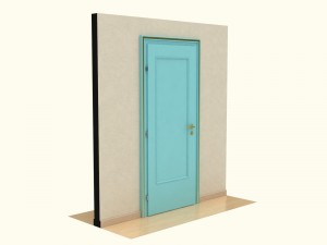 wooden door d08 3Dモデル