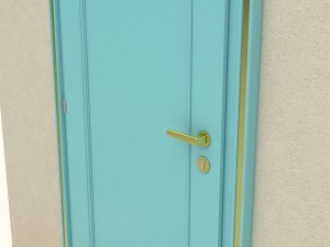 wooden door d08 3D मॉडल