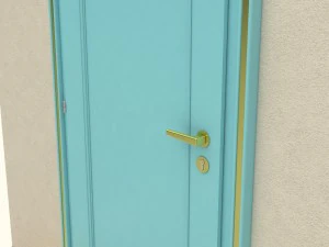 wooden door d08 3D Model