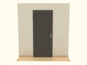 wooden door d09 3D Model