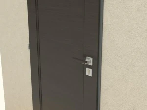 wooden door d09 3D Model