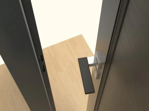 wooden door d09 3D Model