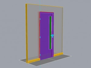 wooden door d10 3D Model