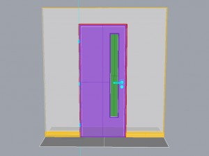 wooden door d10 3D Model