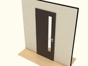 wooden door d10 3D Model