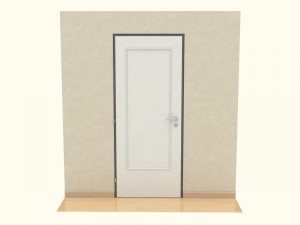 wooden door d11 3D 模型