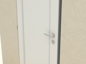 wooden door d11 3D 模型
