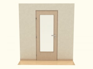 wooden door d12 3D 모델