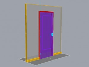 wooden door d13 3Dモデル