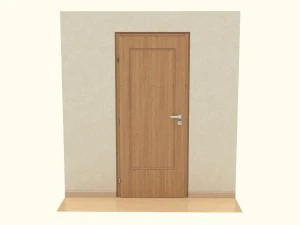 дерев'яні двері d13 3D Модель