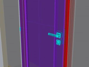 дерев'яні двері d13 3D Модель
