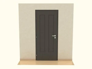wooden door d14 3D Model