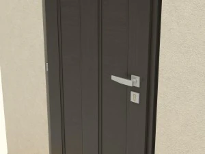 wooden door d14 3D Model